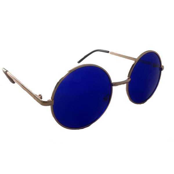 Grote Lennon zonnebril met blauwe glazen.  - sunlooper.nl - billede 2