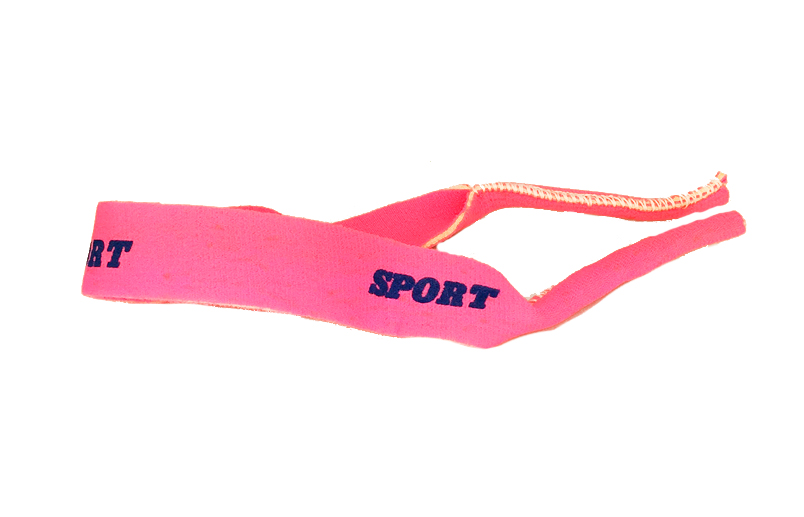 Roze Elastische sportbril.