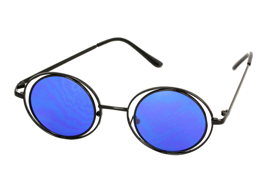 Luxe Lennon zonnebril met blauw glas