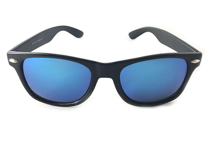 Wayfarer zonnebril met blauw glas - sunlooper.nl - billede 2