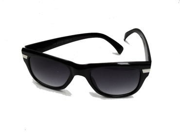 Zwarte wayfarer zonnebril