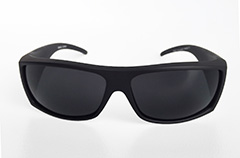 Stoere mat zwarte zonnebril in ruwe stijl. - Design nr. 3207