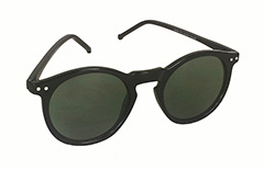 Zwarte ronde modieuze zonnebrillen in uniseks ontwerp. - Design nr. 3265