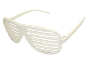 Witte shutter zonnebril  - Design nr. 778