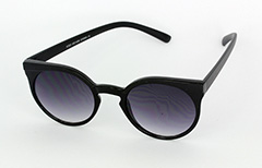 Simpele zwarte ronde zonnebril - Design nr. 1020