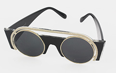 Exclusieve zonnebril. Zwart met geel - Design nr. 1045
