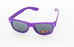 Paarse kinder zonnebril, wayfarer look  - Design nr. 1081