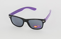 Paars/zwart geruite kinder zonnebril - Design nr. 1092