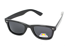 Zwarte polaroid zonnebril in wayfarer design - Design nr. 1122
