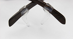 Doorzichtige silicone brillenhouder (2 stk.) - Design nr. 1163