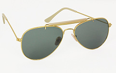 Goudkleurige aviator zonnebril - Design nr. 3031