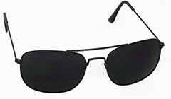 Zwarte pilotenbril in vierkant ontwerp  - Design nr. 3090