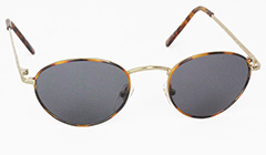 Ovale zonnebril met grijs-zwart glas  - Design nr. 3120
