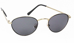 Zwart ovalen modieuze zonnebril. - Design nr. 3122