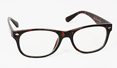 Lekker eenvoudige Wayfarer brillen zonder sterkte. - Design nr. 3129