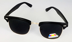 Zwarte clubmeester polaroid zonnebril. - Design nr. 3176