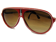 Rode aviator miljonair zonnebril - Design nr. 330