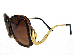 Grote bruine zonnebril - Design nr. 537