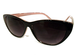 Zwart met roze cat eye zonnebril - Design nr. 862