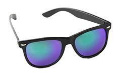 Wayfarer zonnebril met multicolor glas