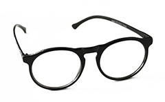 Zwarte moderne ronde bril zonder sterkte - Design nr. 891