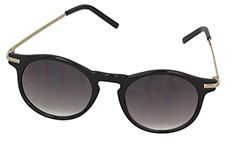 Zwarte ronde dames zonnebril - Design nr. 980