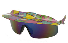 Ski / racer zonnebril met schaduw - Design nr. 984